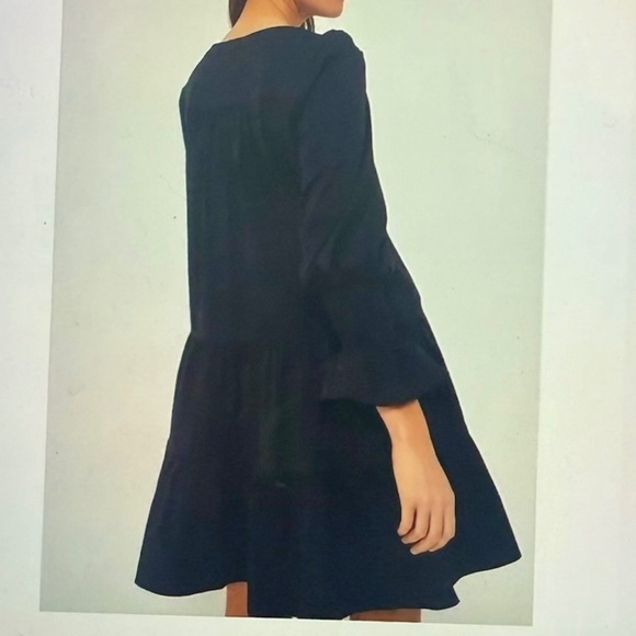 Tuckernuck Pomander Place Navy Cotton Poplin Kenzo Dress in Medium - Picture 3 of 7